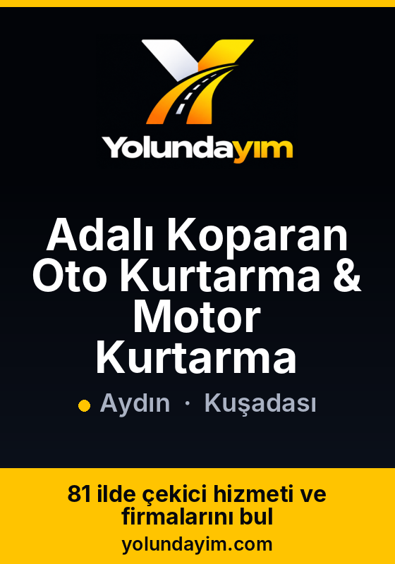 Adalı Koparan Oto Kurtarma & Motor Kurtarma