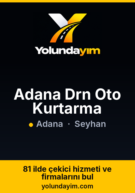 Adana Drn Oto Kurtarma