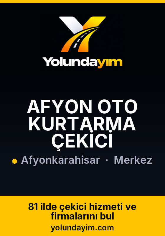 AFYON OTO KURTARMA ÇEKİCİ