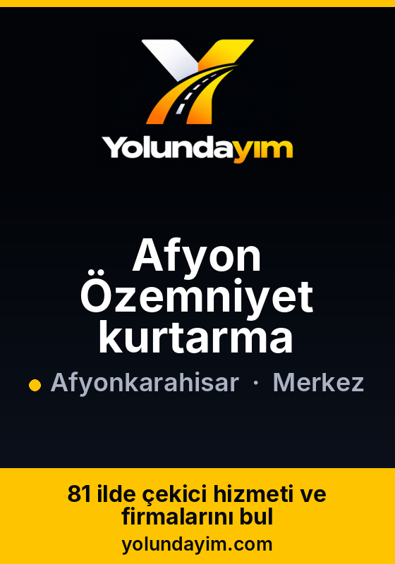 Afyon Özemniyet kurtarma