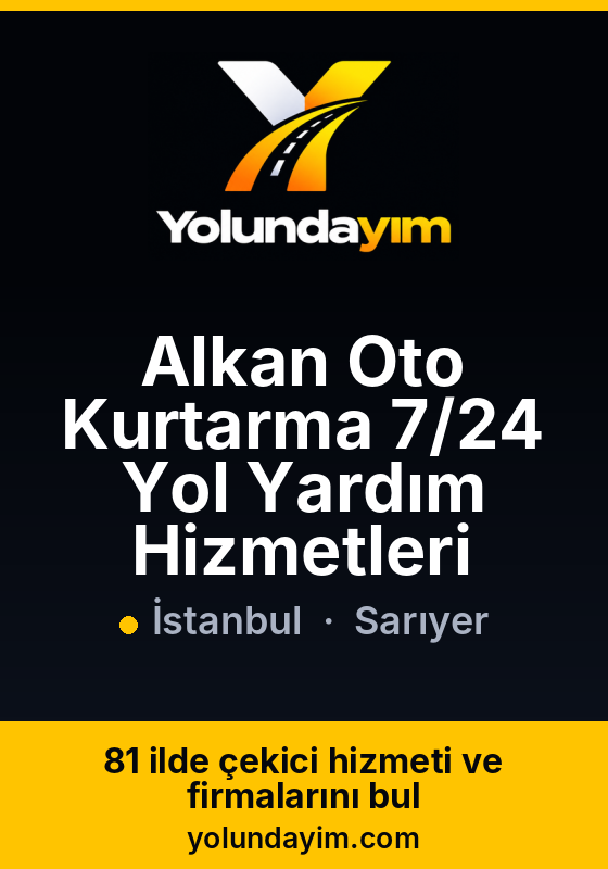 Alkan Oto Kurtarma 7/24 Yol Yardım Hizmetleri
