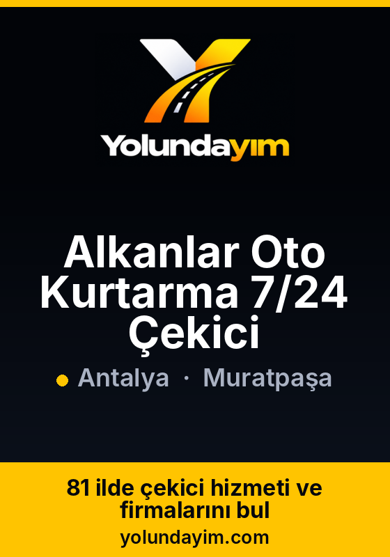 Alkanlar Oto Kurtarma 7/24 Çekici