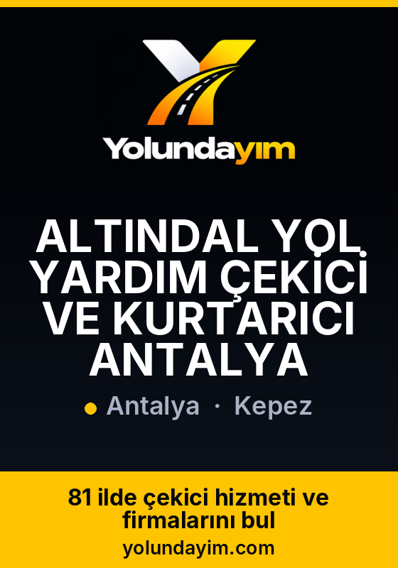 ALTINDAL YOL YARDIM ÇEKİCİ VE KURTARICI ANTALYA