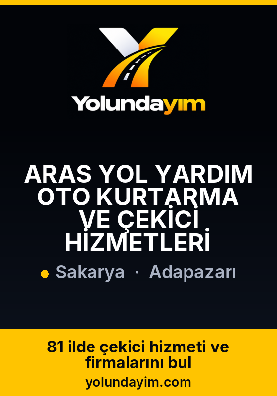 ARAS YOL YARDIM OTO KURTARMA VE ÇEKİCİ HİZMETLERİ