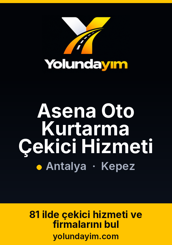 Asena Oto Kurtarma Çekici Hizmeti