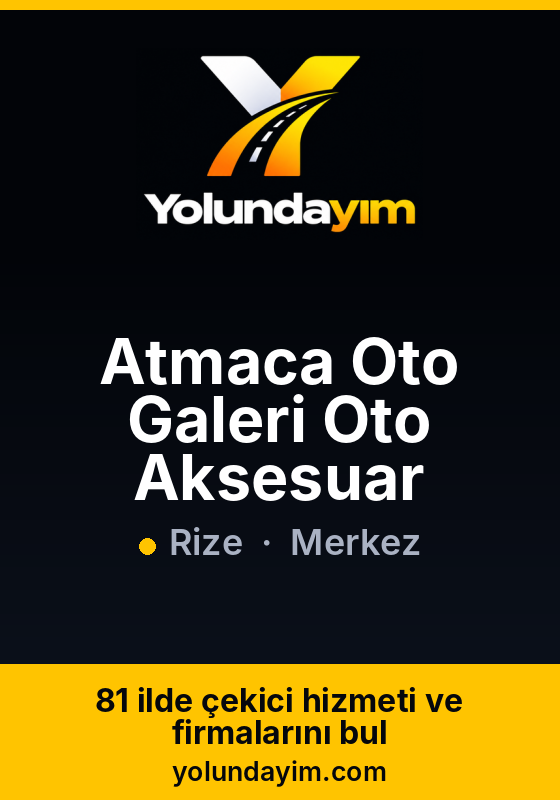 Atmaca Oto Galeri Oto Aksesuar