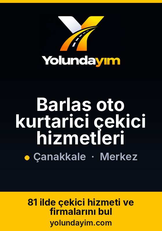 Barlas oto kurtarici çekici hizmetleri