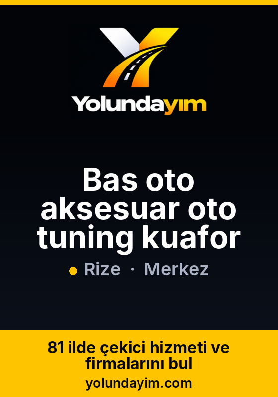 Bas oto aksesuar oto tuning kuafor