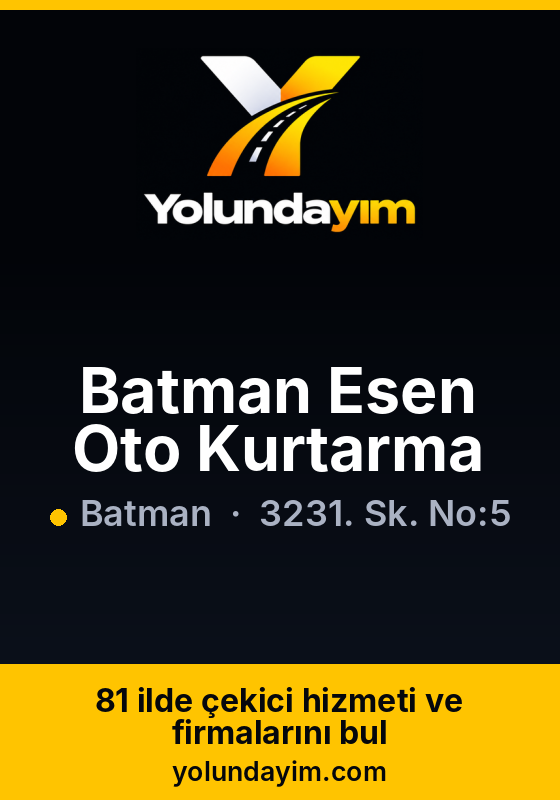 Batman Esen Oto Kurtarma