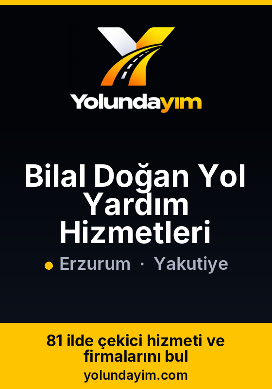 Bilal Doğan Yol Yardım Hizmetleri