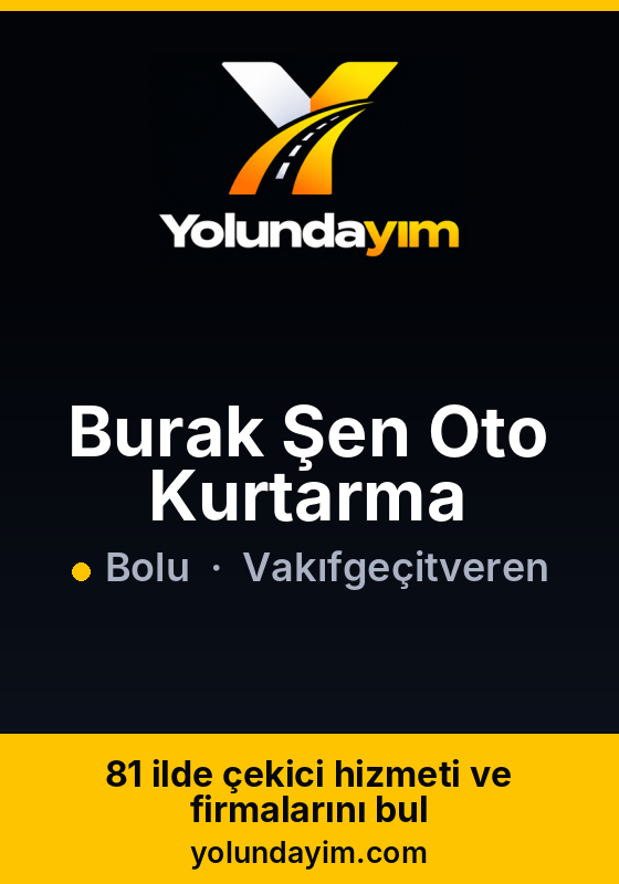 Burak Şen Oto Kurtarma