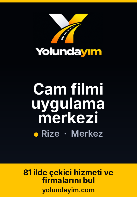 Cam filmi uygulama merkezi