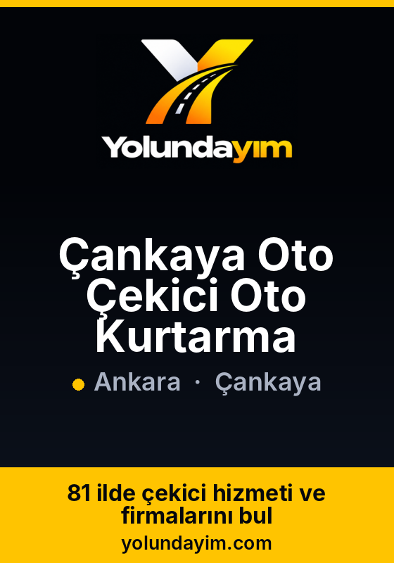 Çankaya Oto Çekici Oto Kurtarma