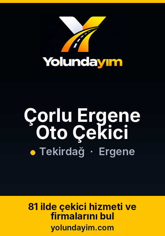 Çorlu Ergene Oto Çekici