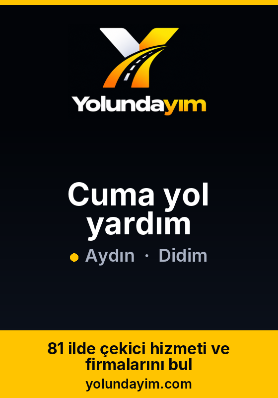 Cuma yol yardım