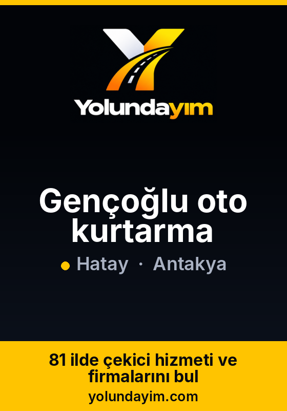 Gençoğlu oto kurtarma