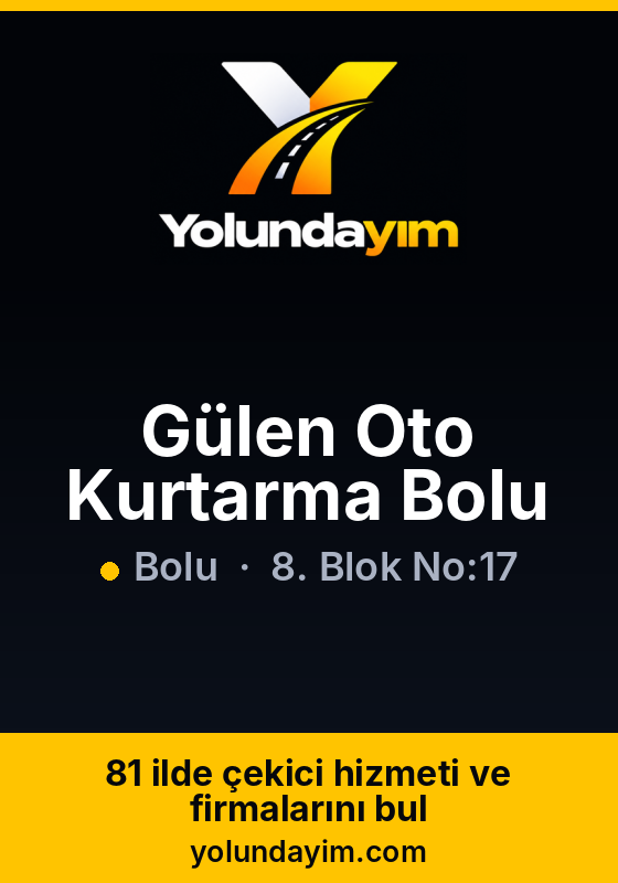Gülen Oto Kurtarma Bolu