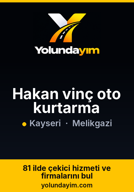 Hakan vinç oto kurtarma