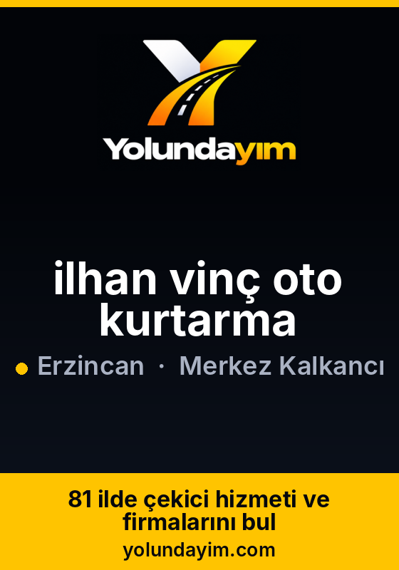 ilhan vinç oto kurtarma