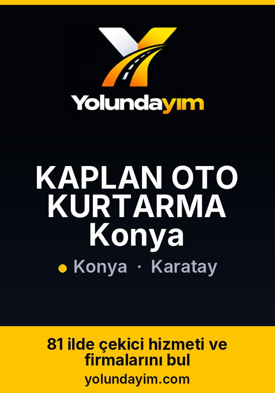 KAPLAN OTO KURTARMA Konya