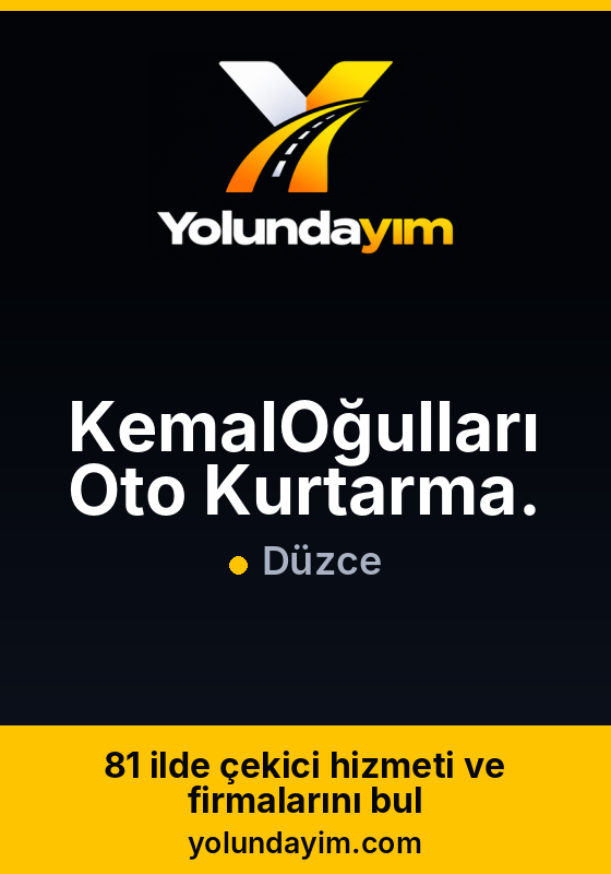 KemalOğulları Oto Kurtarma.