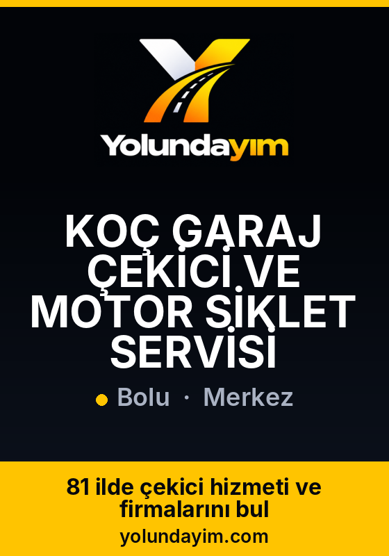 KOÇ GARAJ ÇEKİCİ VE MOTOR SİKLET SERVİSİ