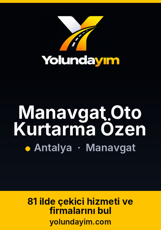 Manavgat Oto Kurtarma Özen