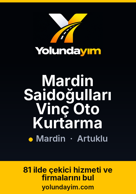 Mardin Saidoğulları Vinç Oto Kurtarma