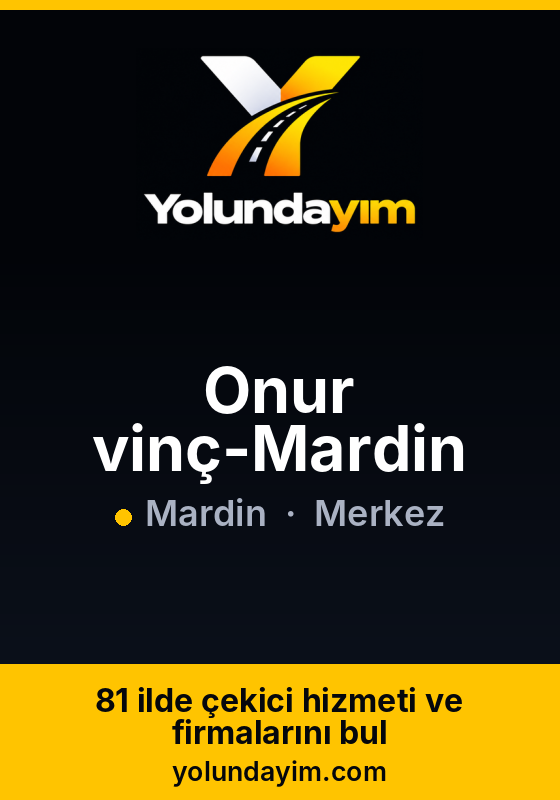 Onur vinç-Mardin
