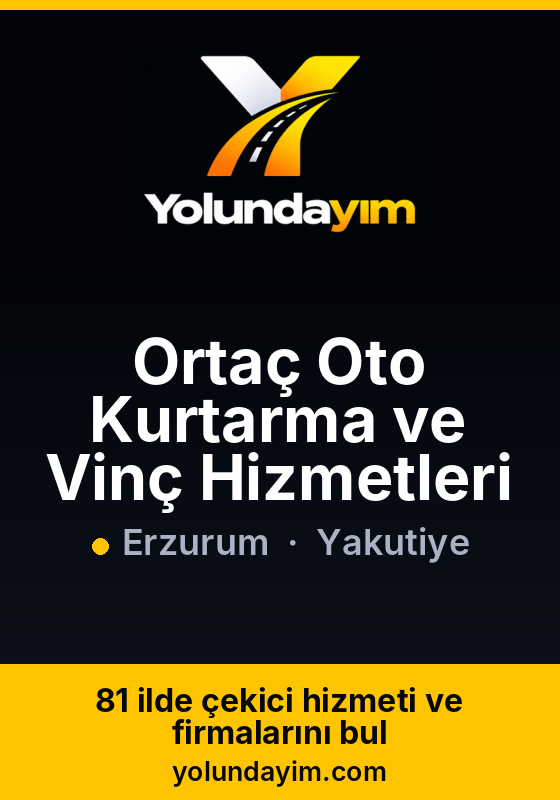 Ortaç Oto Kurtarma ve Vinç Hizmetleri