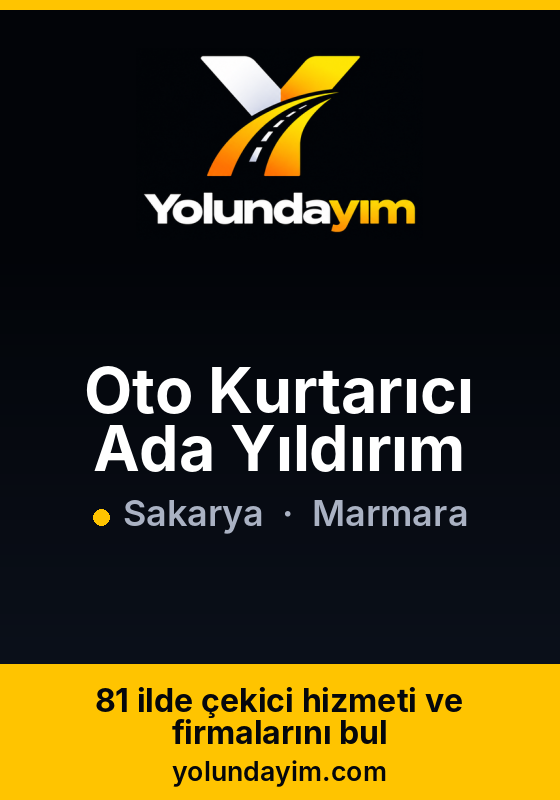 Oto Kurtarıcı Ada Yıldırım