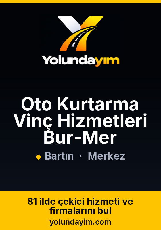 Oto Kurtarma Vinç Hizmetleri Bur-Mer
