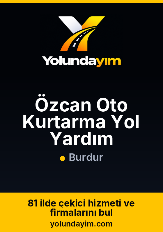 Özcan Oto Kurtarma Yol Yardım