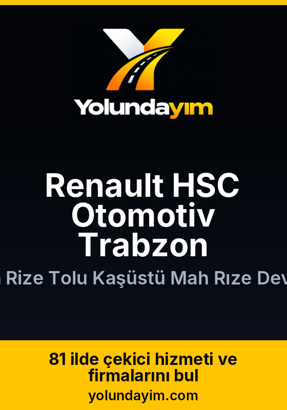 Renault HSC Otomotiv Trabzon