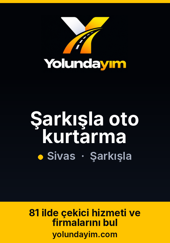 Şarkışla oto kurtarma