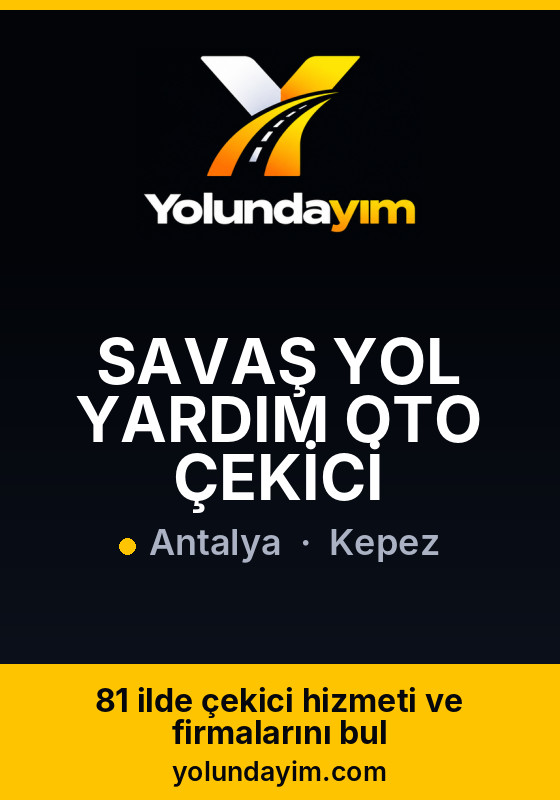 SAVAŞ YOL YARDIM OTO ÇEKİCİ