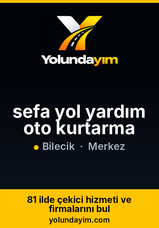 sefa yol yardım oto kurtarma