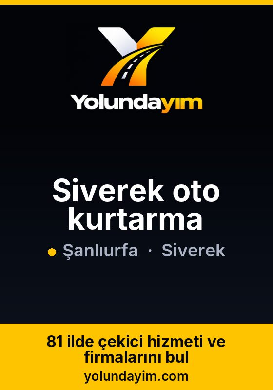 Siverek oto kurtarma