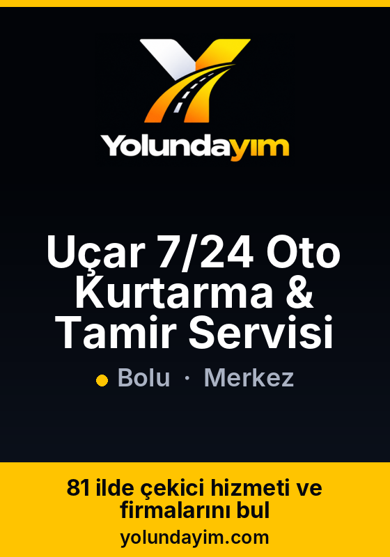 Uçar 7/24 Oto Kurtarma & Tamir Servisi