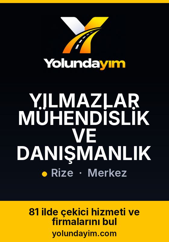 YILMAZLAR MÜHENDİSLİK VE DANIŞMANLIK