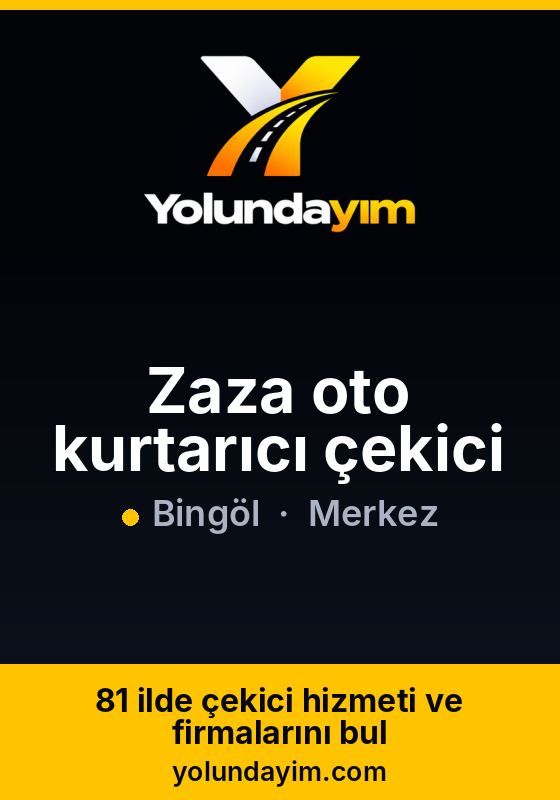 Zaza oto kurtarıcı çekici
